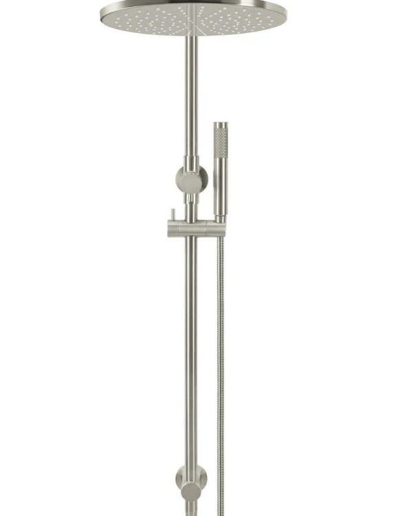 Round Combination Shower Rail 300mm Rose, Single Function Hand Shower
