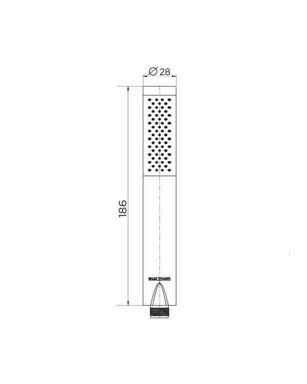 Round Hand Shower Single Function
