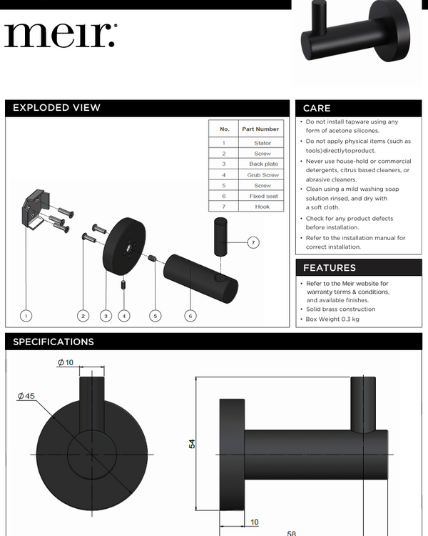 Round Robe Hook