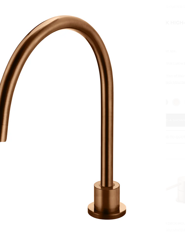 Round High-Rise Swivel Hob Spout