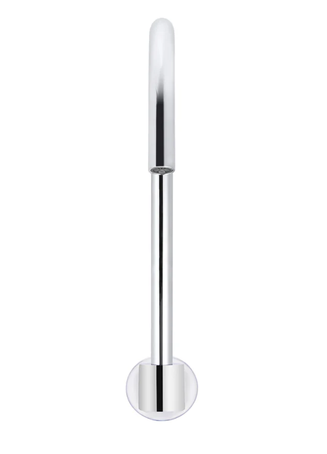 Round High-Rise Swivel Wall Spout
