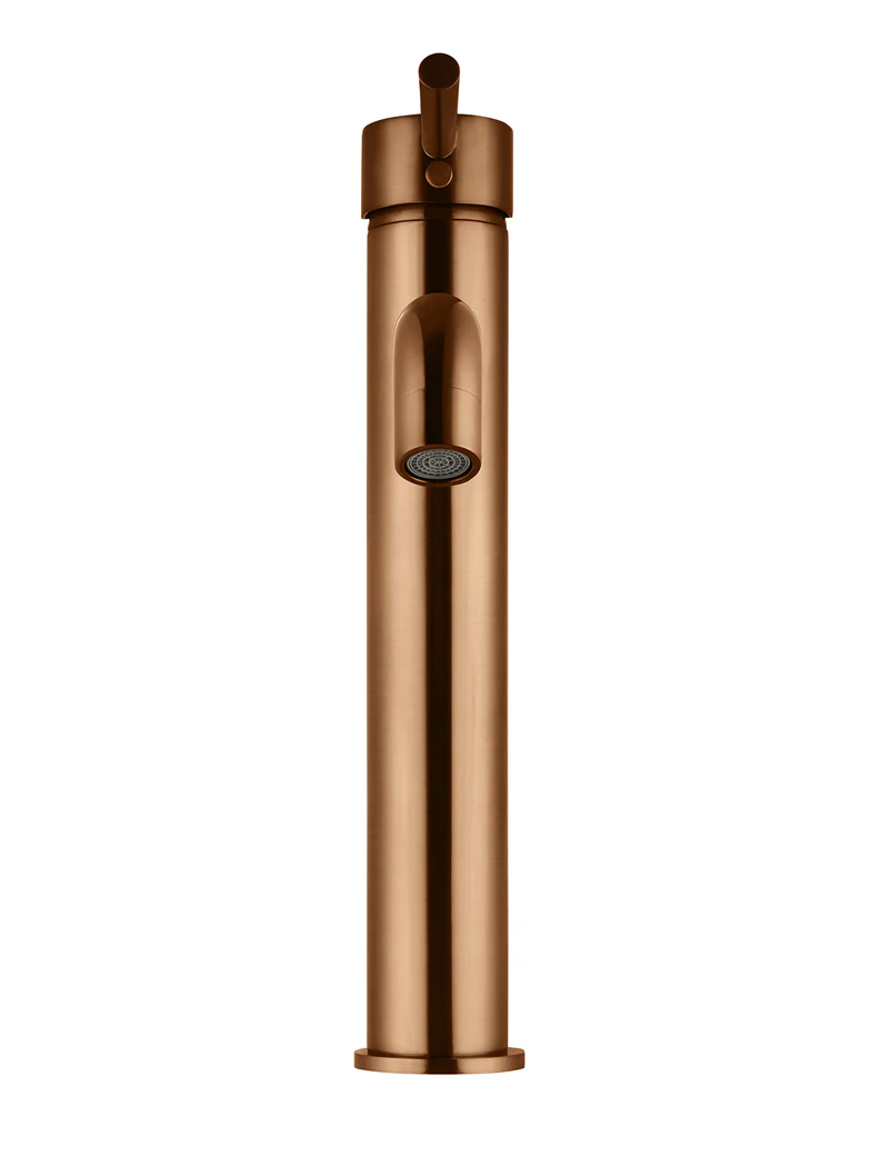 Round Tall Curved Basin Mixer