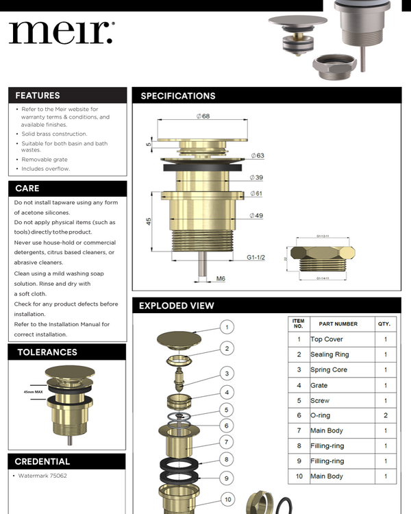 Universal Waste - Bath & Basin