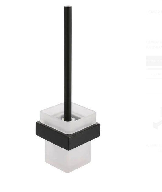 Square Toilet Brush & Holder