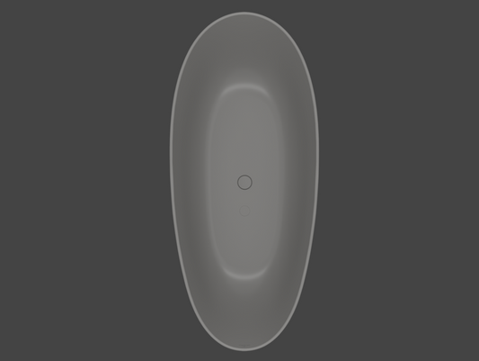 Antao 1700x750 Grey Free-standing Bath