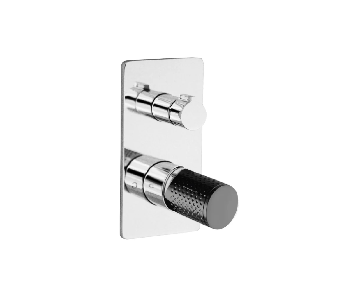 The GABE Diverter Mixer - Chrome with Black handle