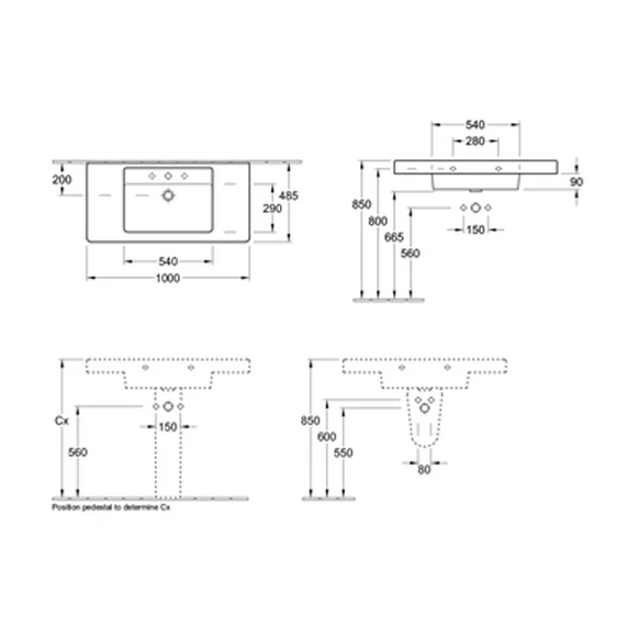 Architectura 1000 Wall Basin