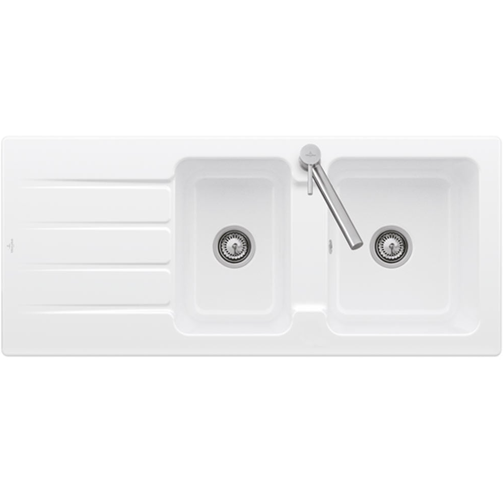 Architectura 1160 1 & 3/4 Left Hand Drainer 1Tap Hole CeramicPlus