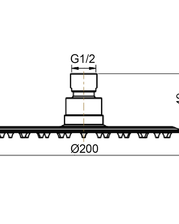 Architectura 200 Overhead Shower