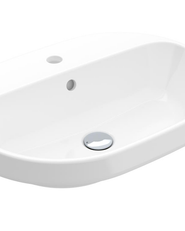 Architectura 2.0 600 Oval Drop In Basin | One Tap Hole with Overflow