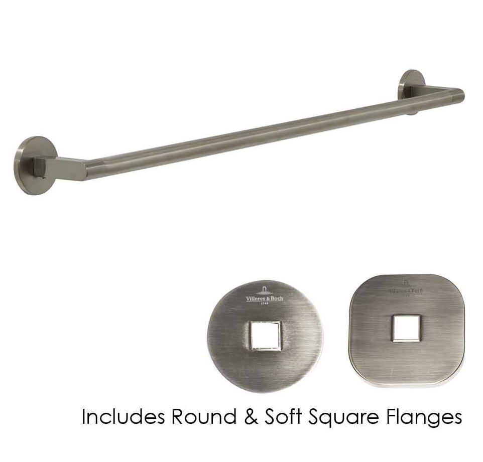 Architectura 600mm Towel Rail Brushed Nickel