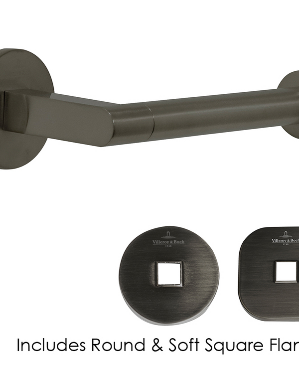 Architectura Right Hand Faced Toilet Roll Holder Gun Metal