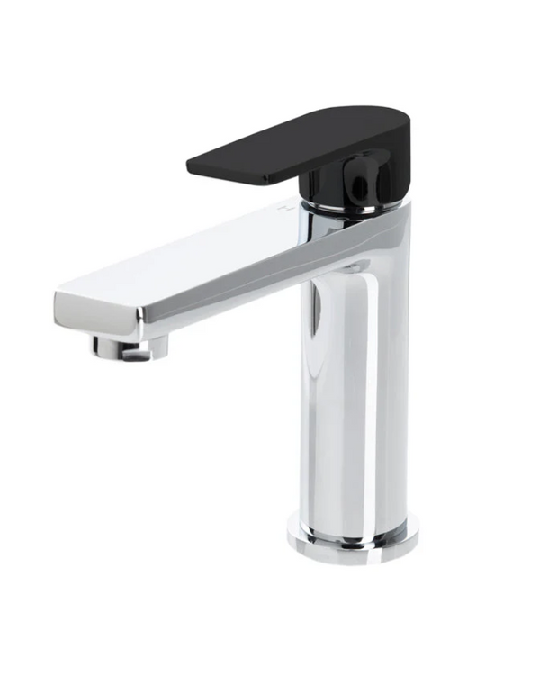 The GABE Leva Basin Mixer - Chrome with Black handle