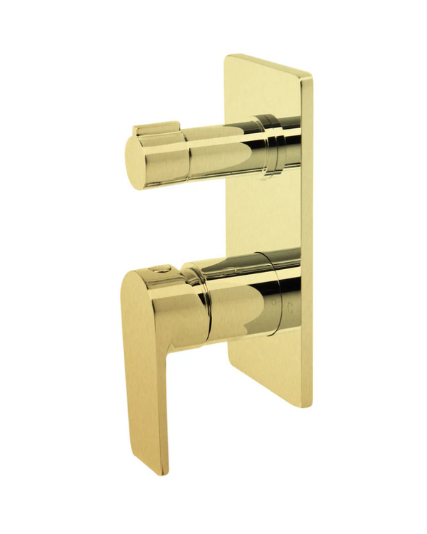 The GABE Leva Diverter Mixer - Brushed Gold