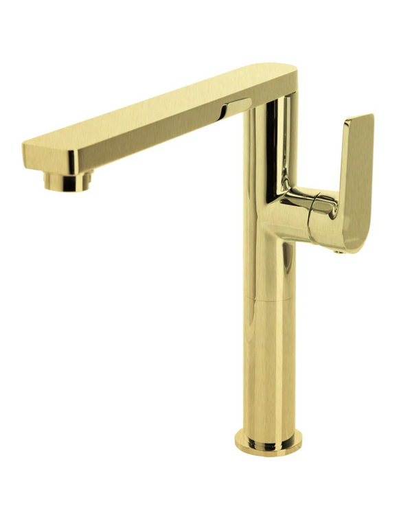 The GABE Leva Sink Mixer - Brushed Gold
