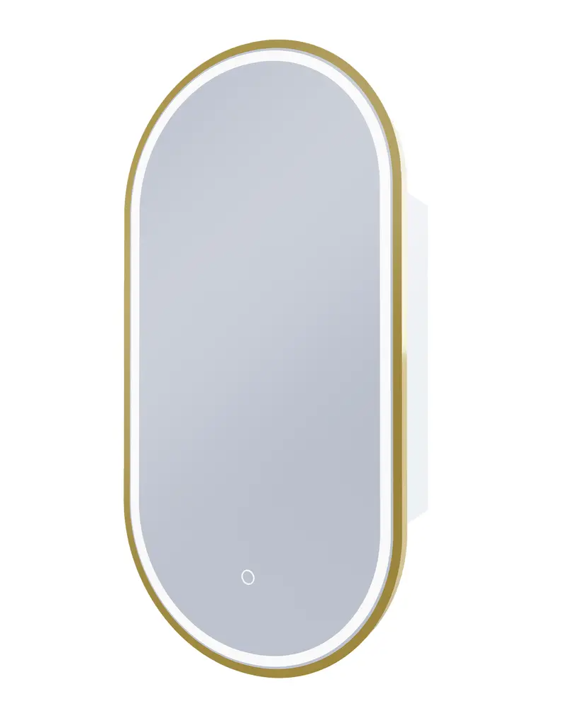 Capsule 450 with Brusehd Brass Frame - W450 x H900 x D125