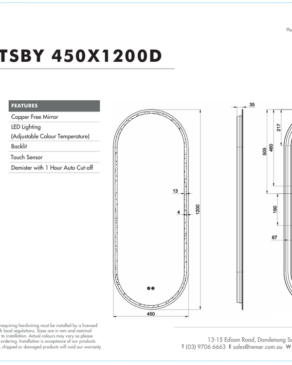 Great Gatsby with Matt White Aluminium Frame - W460 x H1210 x D40