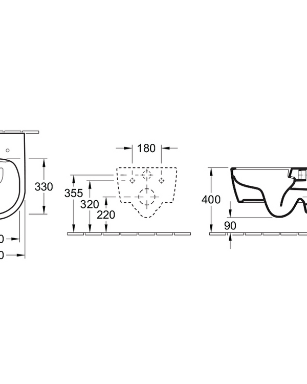 Avento DirectFlush Wall Hung Toilet Slim Seat