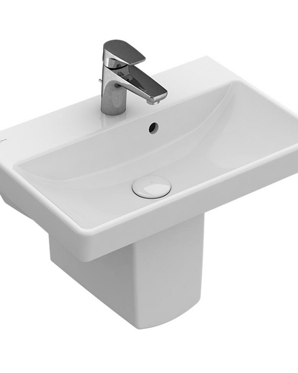 Avento 550 Wall Basin 1 Tap Hole | Trap Cover