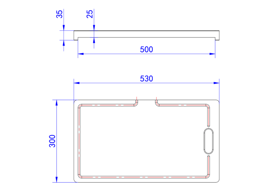 Crete Sink Sapele Hard Wood Chopping Board LK-CB0010