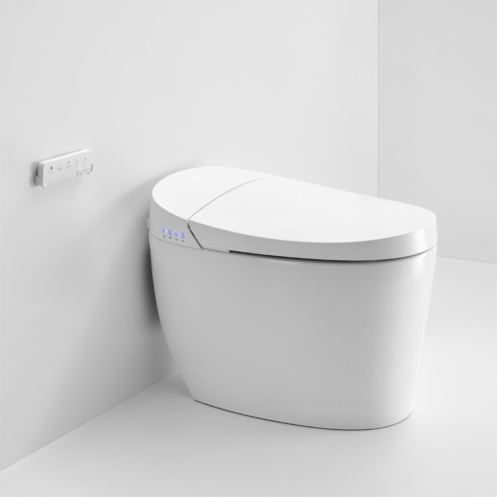 670x405x490mm White Instant Heating Jet Siphon Flushing Smart Toilet