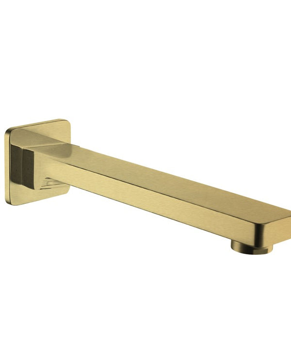 The GABE 200mm Bath Spout - Brushed Gold