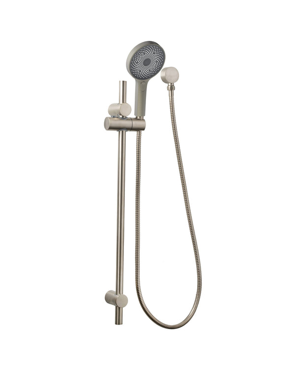 The Gabe Hand Shower On Rail - Brushed Nickel