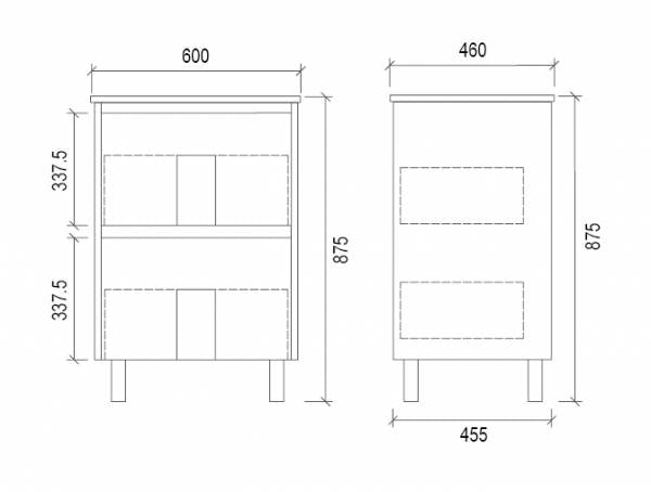 600mm PVC VANITY
