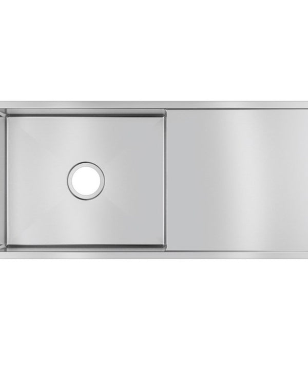 960x450x230mm Chrome Stainless Steel Single Bowl Kitchen Sink