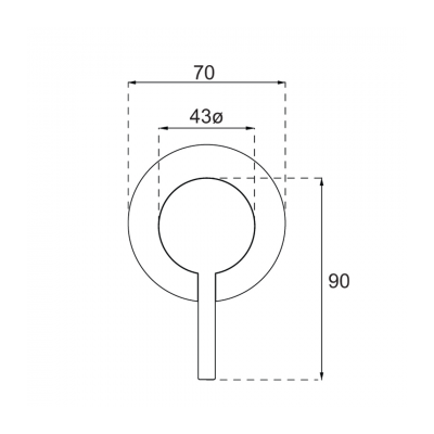 Vita Shower Mixer Trim