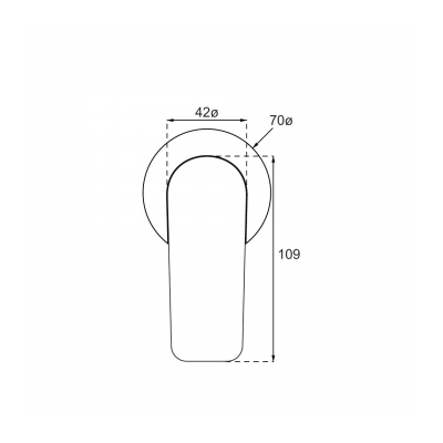O.Novo Style Shower Mixer Trim