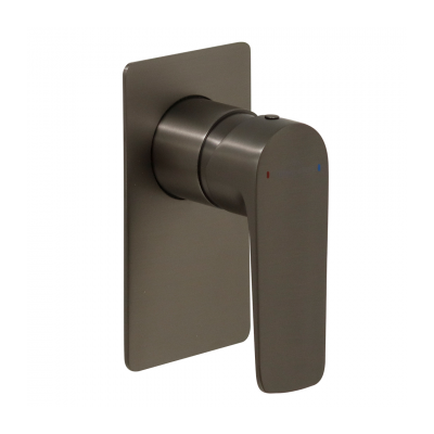 O.Novo Style Rectangular Shower Mixer Trim Gun Metal