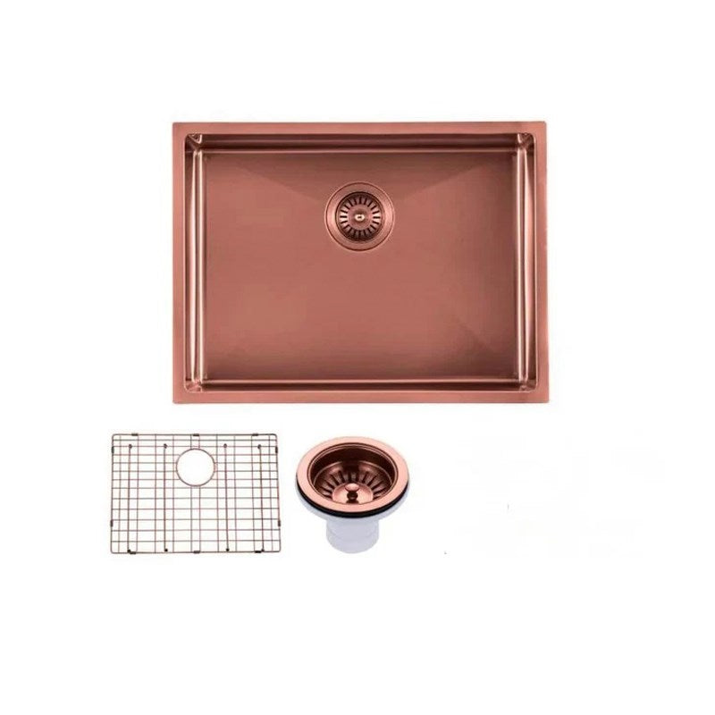 600*450*300mm Stainless Steel Copper Single Bowl Kitchen Sink