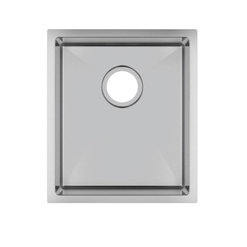 390x450x215mm Chrome Stainless Steel Single Bowl Kitchen Sink