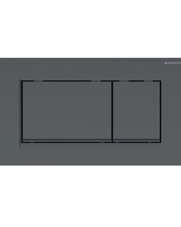 Sigma30 Matte Black with Black Trim ABS Dual Flush/Access Plate(Square Button)