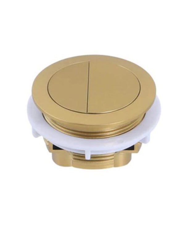 Round Brushed Gold Cistern Dual Flush Button(for Two-piece Toilet)