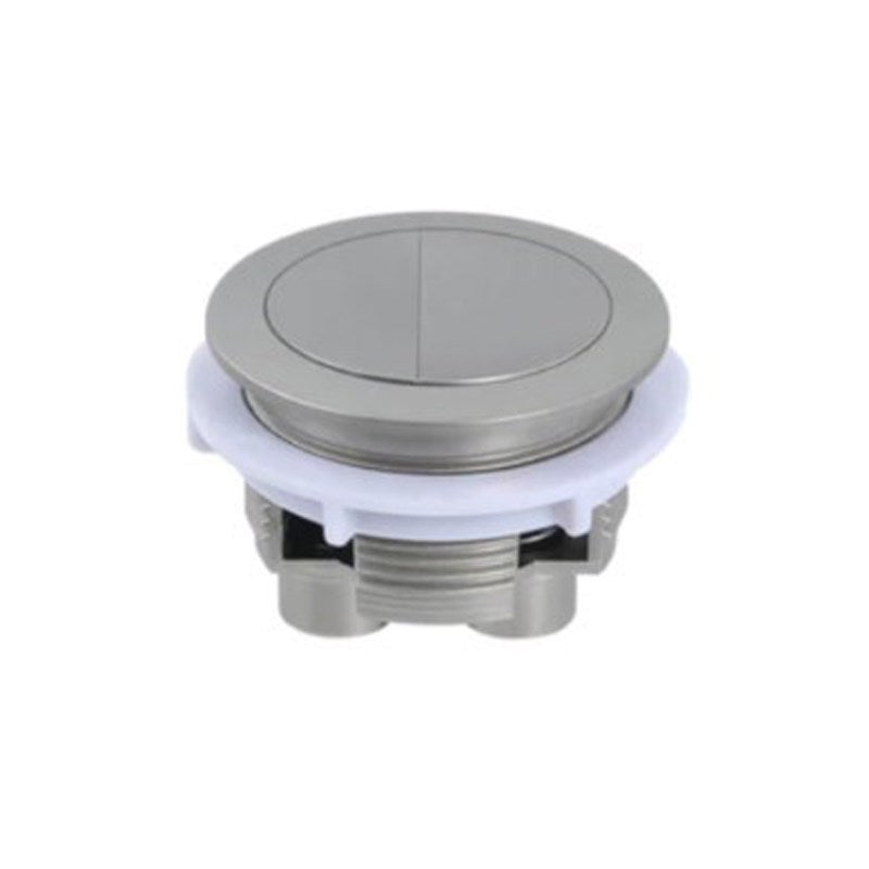 Round Brushed Nickel Cistern Dual Flush Button(for Two-piece Toilet)