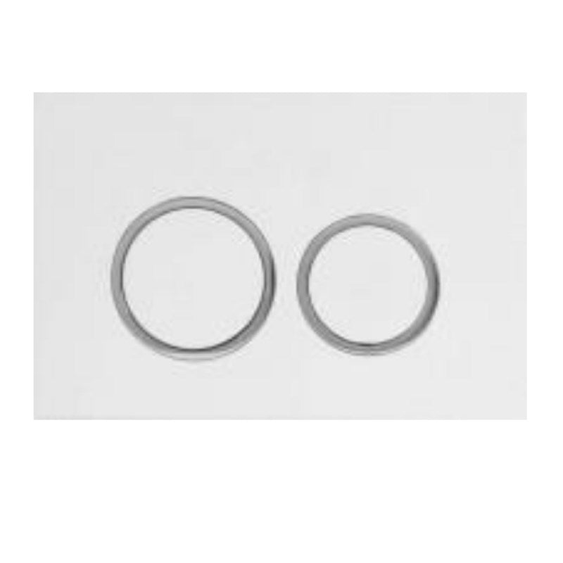 R & T White ABS Push Plate(Round Button)