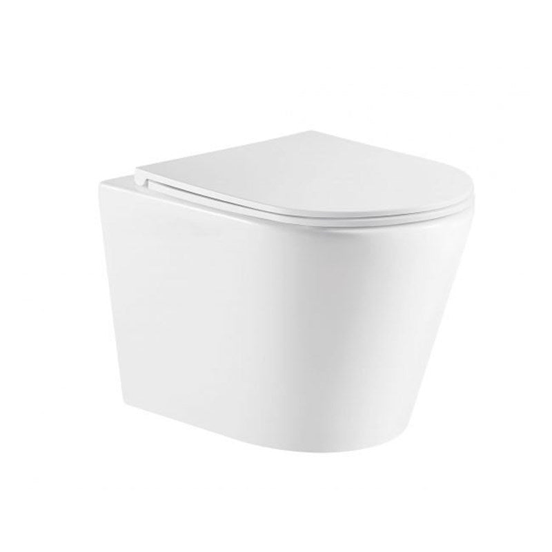 ZARA66 515*355*365mm Gloss White Rimless Flushing Wall Hung Pan