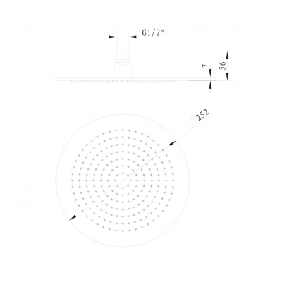 Embrace 250 OH Shower Brushed Nickel