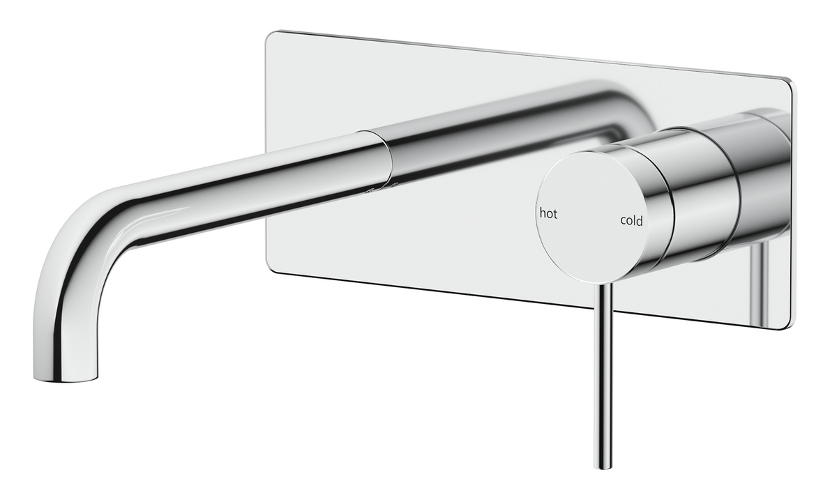 Mica Wall-Spout Combo - Curved Spout - 1P - TRIM KIT ONLY Chrome