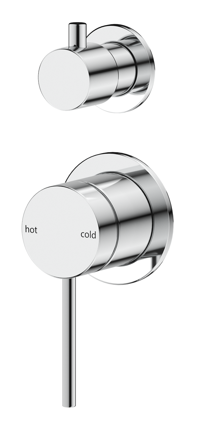 Mica Shower Mixer Diverter - 2P - TRIM KIT ONLY Chrome