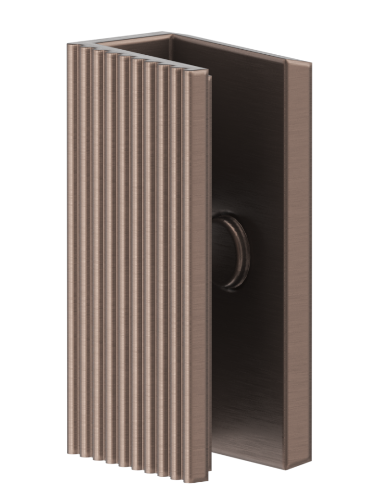 Shower Screen Wall Bracket - Fluted Dusk Bronze
