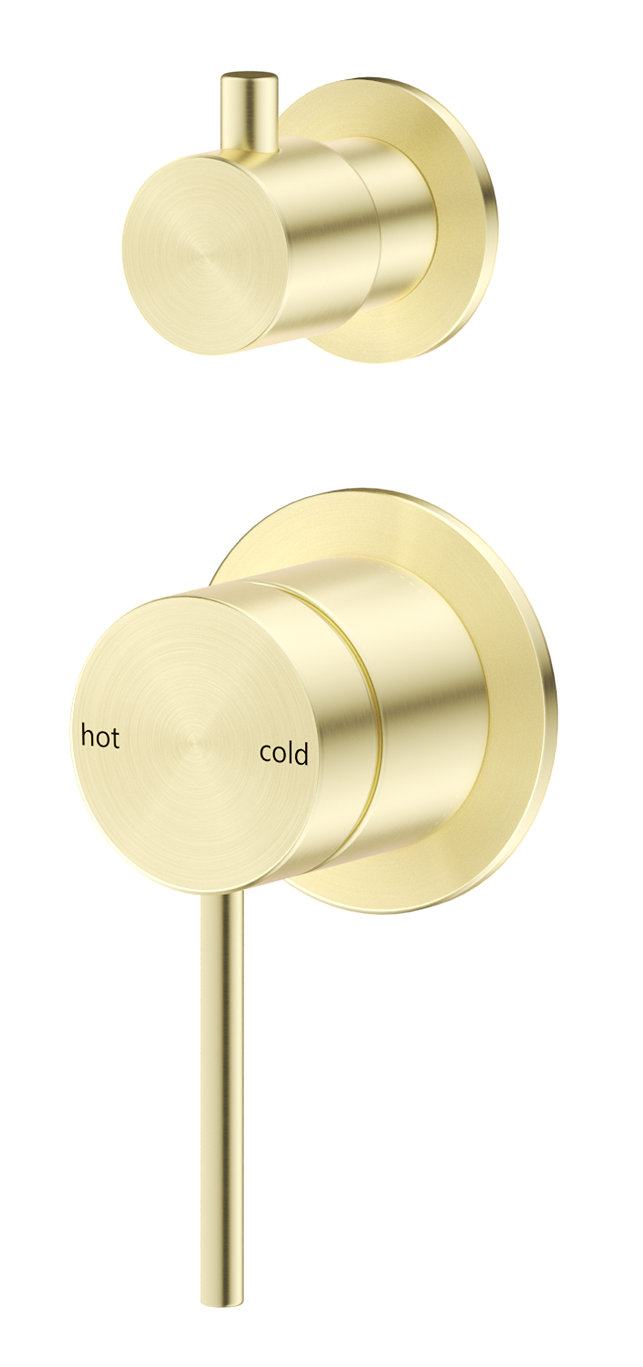 Mica Shower Mixer Diverter - 2P - TRIM KIT ONLY French Gold