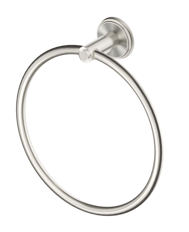 Mica Heritage Towel Ring Brushed Nickel