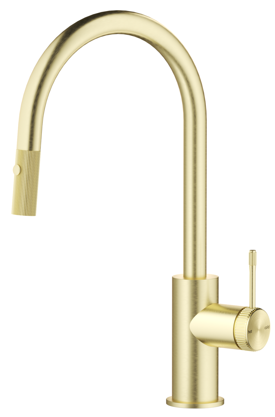 Mica Fluted Pull-Out Sink Mixer French Gold