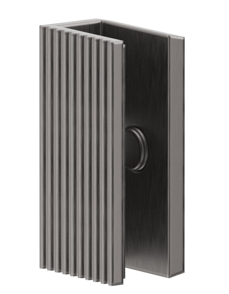 Shower Screen Wall Bracket - Fluted Gunmetal