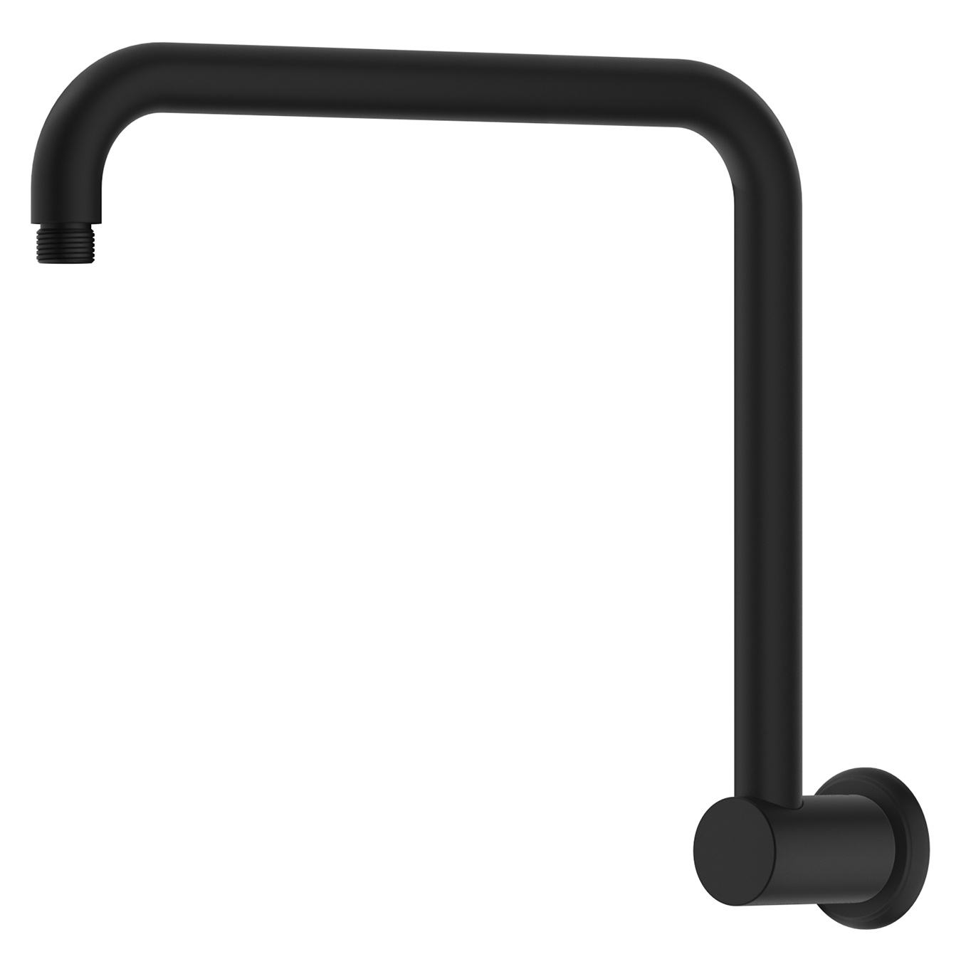 Mica Heritage Gooseneck Shower Arm Black
