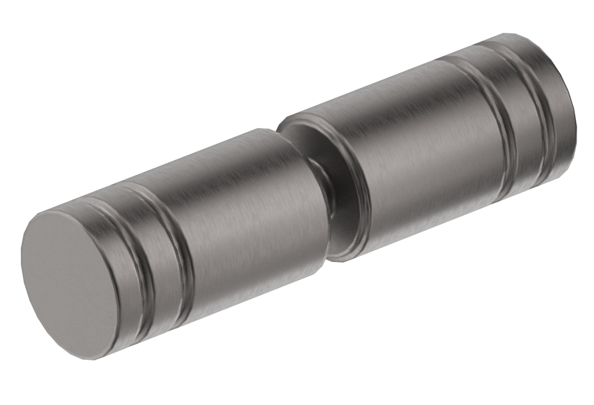 Shower Screen Handle Round Slotted Gunmetal