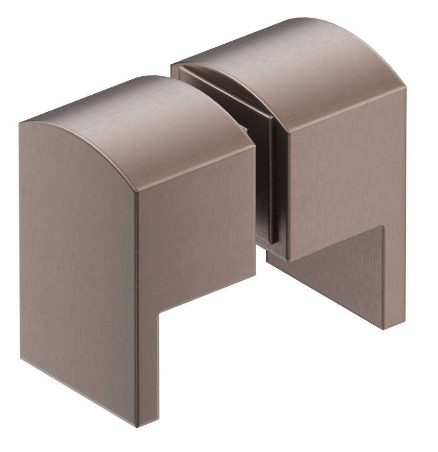 Shower Screen Handle - Square Lever Dusk Bronze